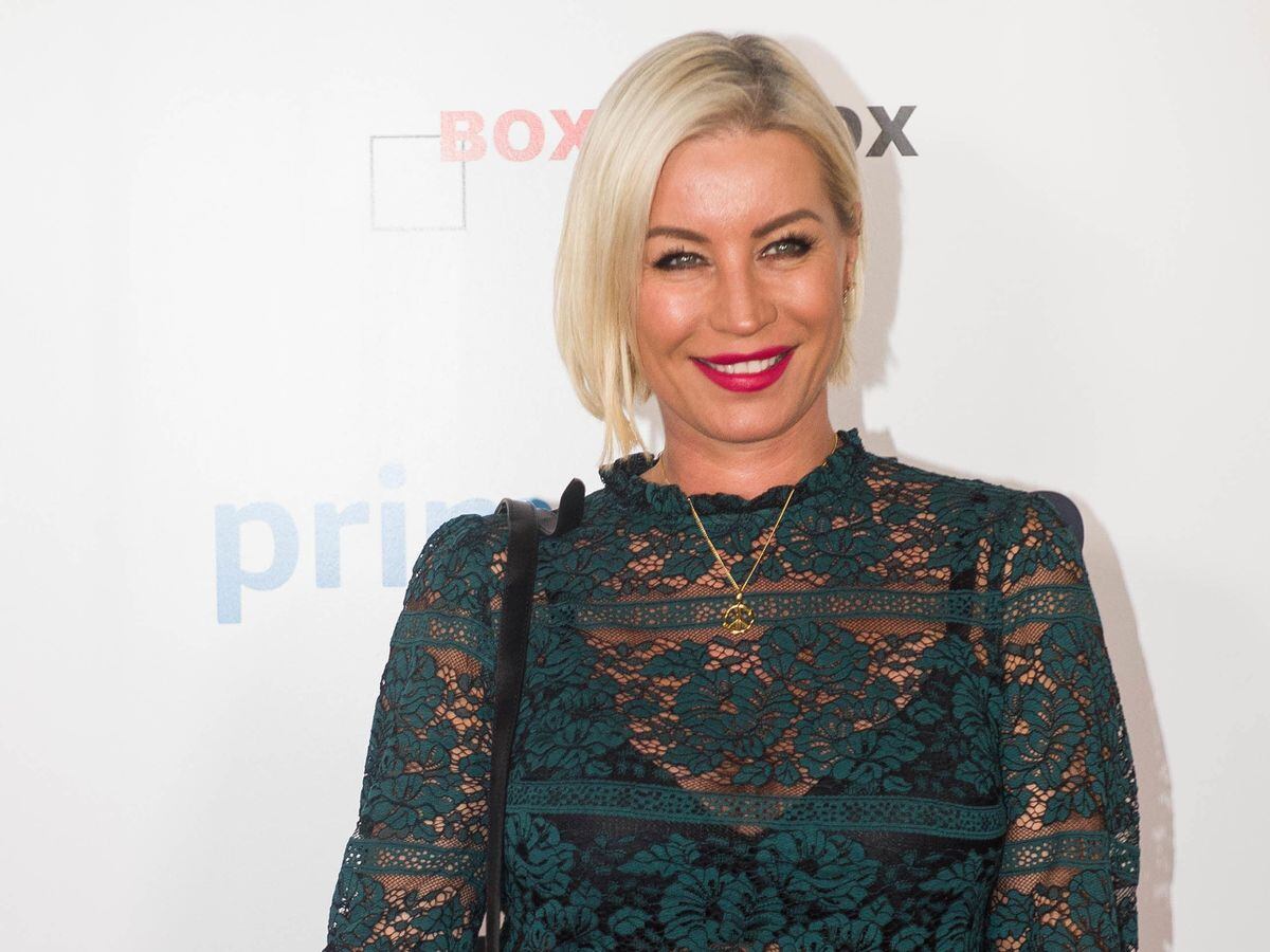 Denise van Outen says she is ‘clumsy’ on the ice after fall in DOI