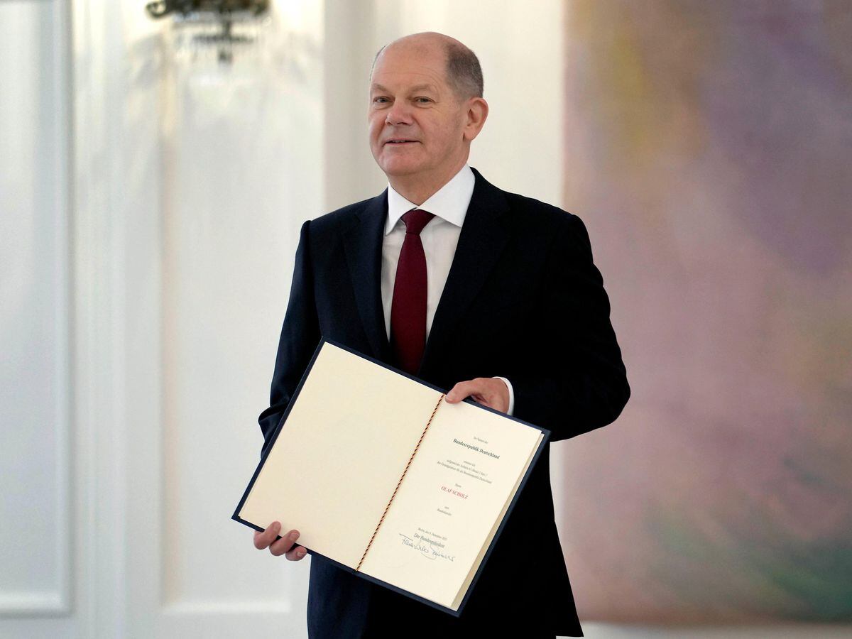 centre left leader olaf scholz sworn in as german chancellor shropshire star