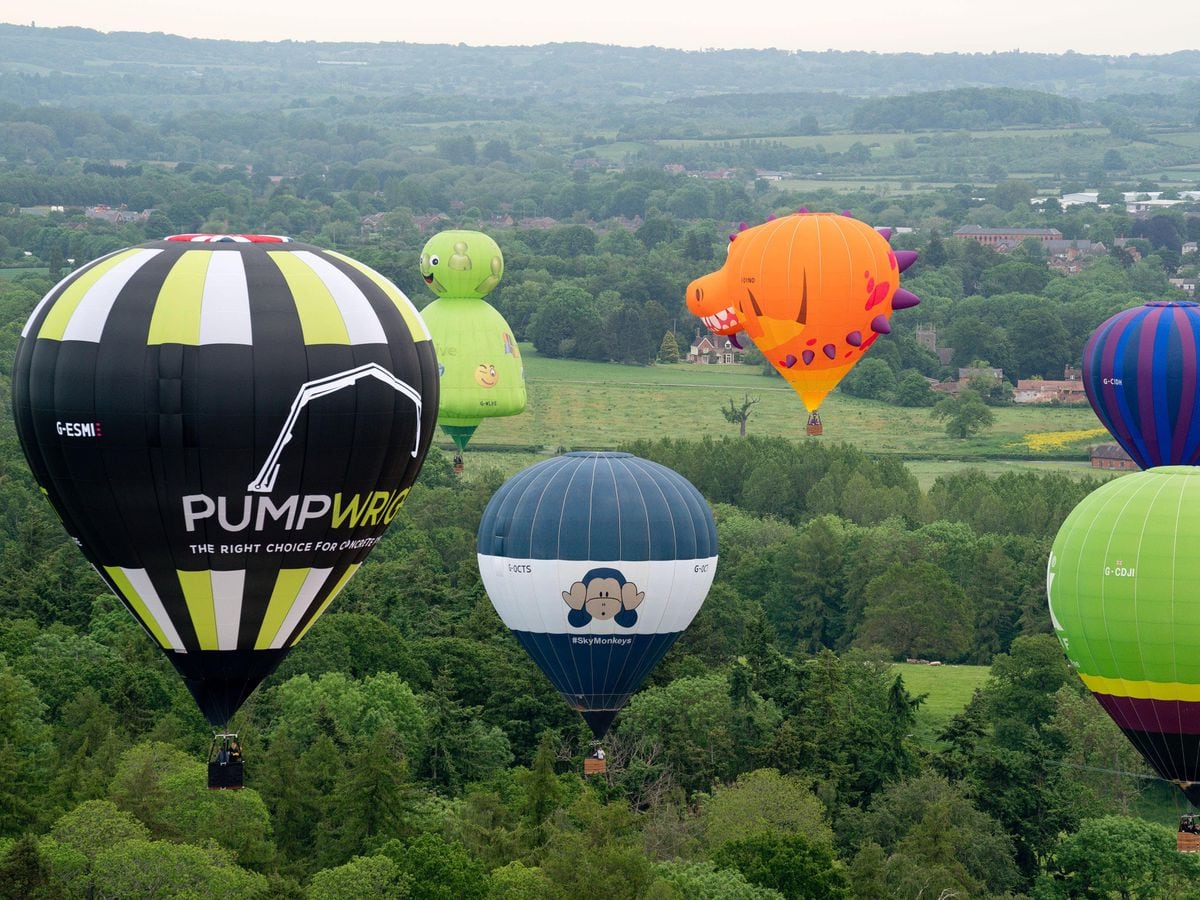 In Pictures: Balloons take to skies in colourful start to Midlands Air  Festival | Shropshire Star