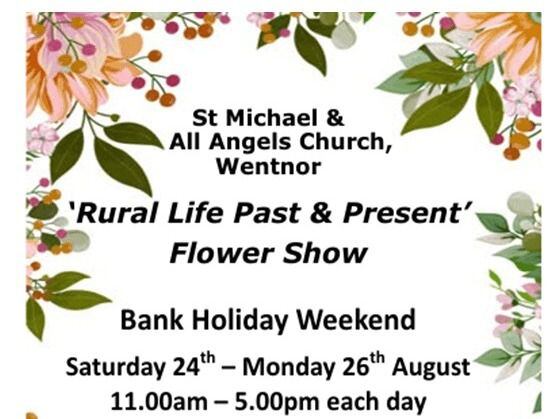 Church flower show this bank holiday weekend