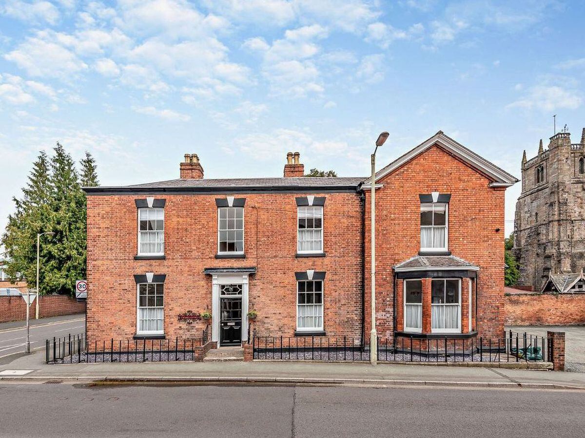 Grade-II listed Georgian house with 'gun room' on market in Shropshire ...