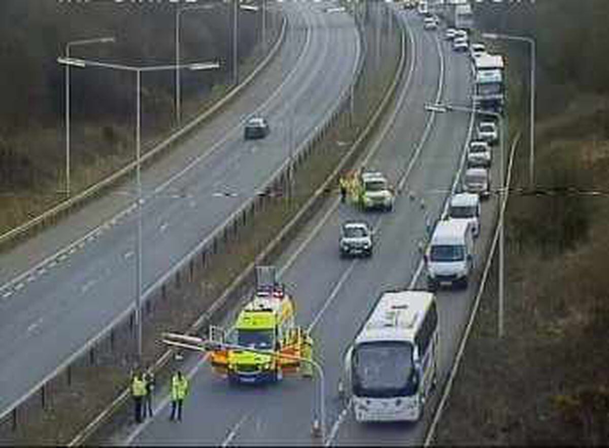 Pictures M54 Delays After Lorry Sheds Load Shropshire Star