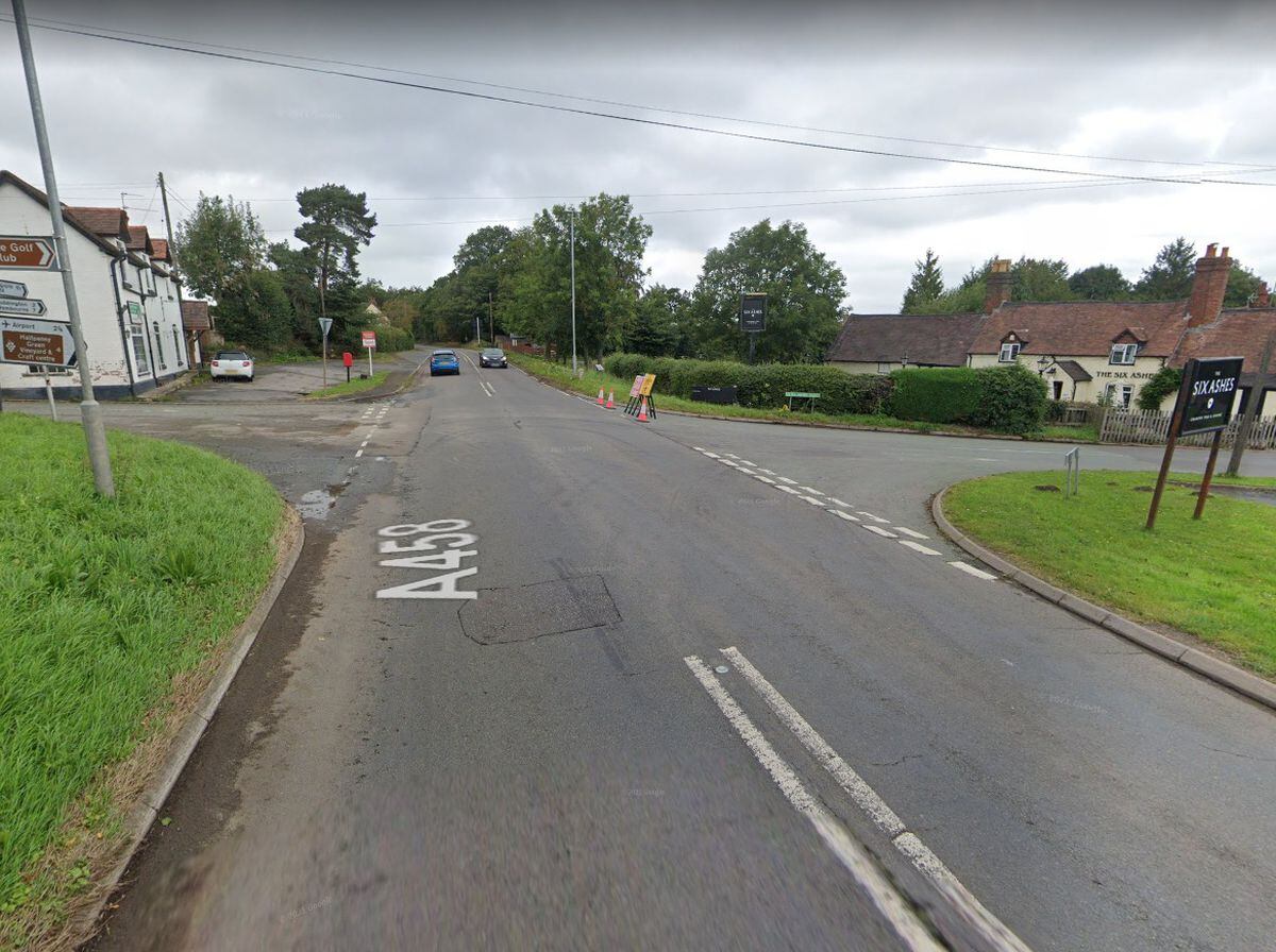 Motorbike rider killed in crash at junction on A458 Bridgnorth Road ...