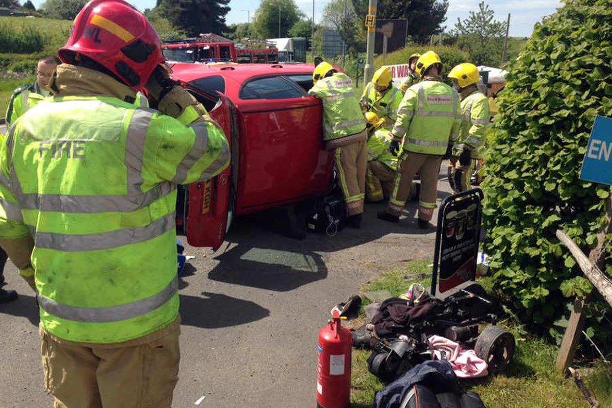 Woman Cut Free From Car After Bridgnorth Crash | Shropshire Star