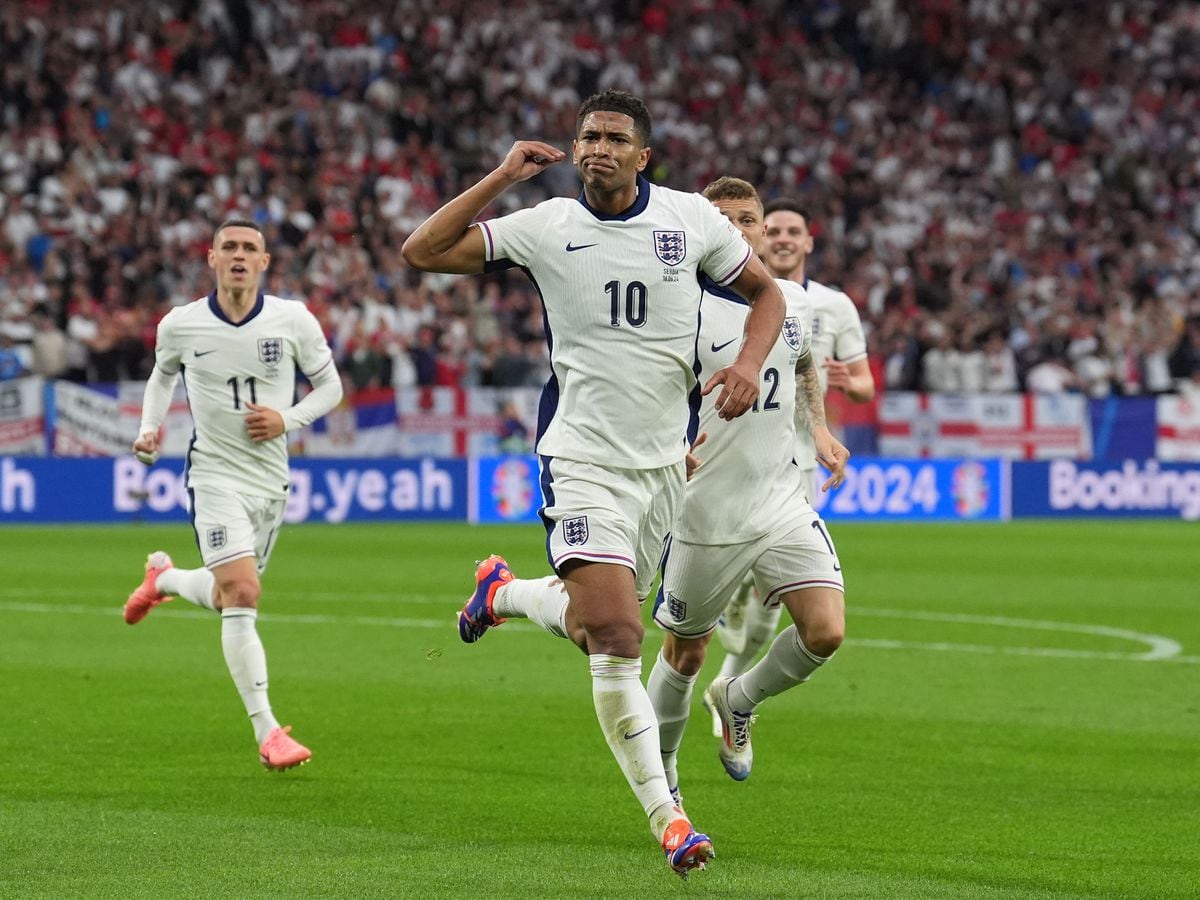 Jude Bellingham header guides England to victory over Serbia in Euro