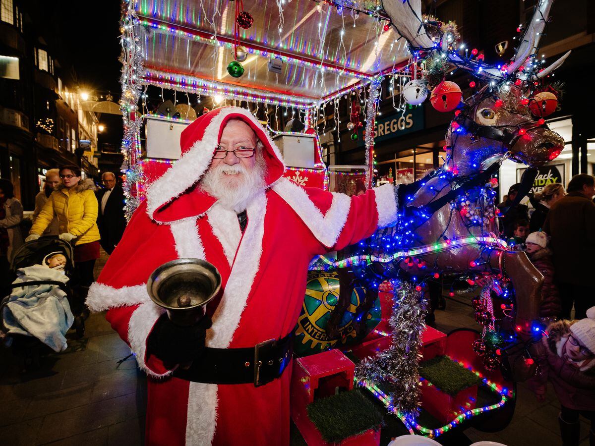 Santa sleigh makes first appearance at Shrewsbury Christmas lights