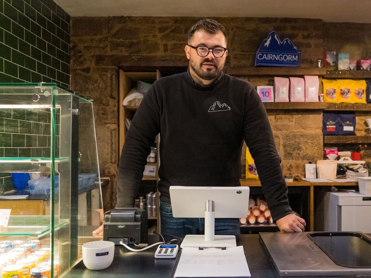 Robi Lambie, co-owner of Cairngorm Coffee Roasters