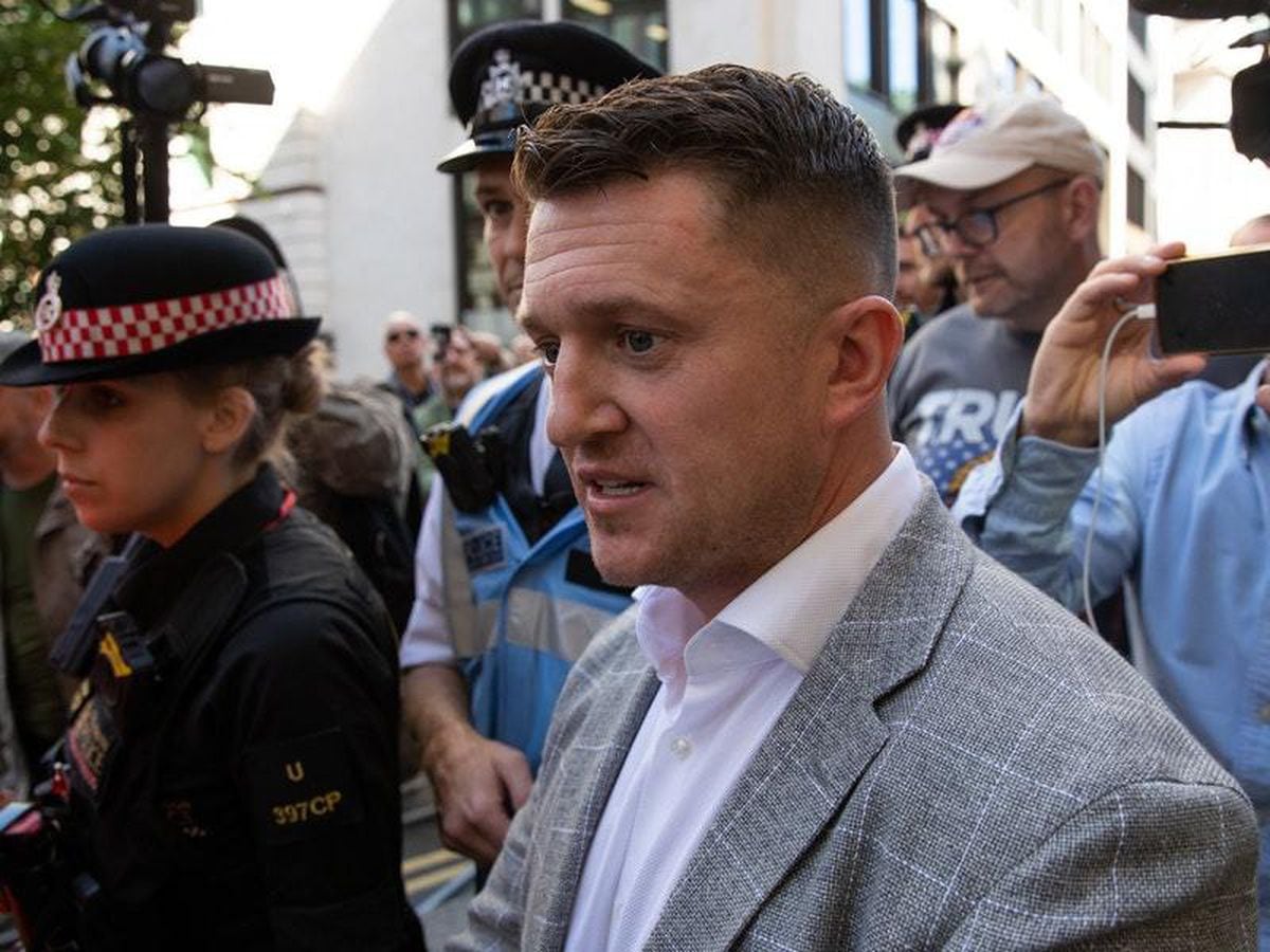 Tommy Robinson arrives at court ahead of contempt hearing Shropshire Star