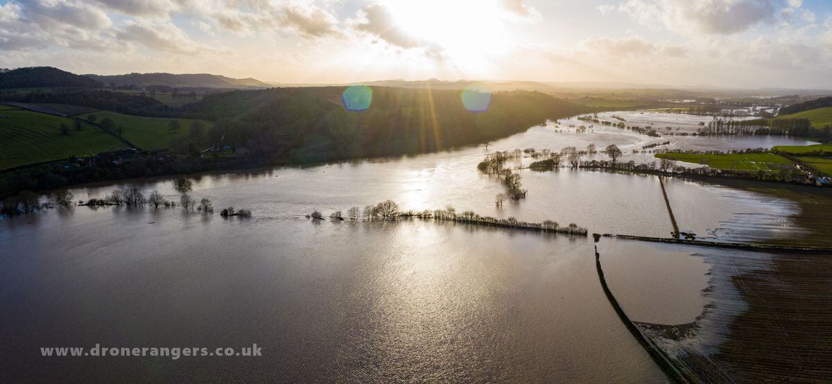 Gallery Drone Footage Reveals Scale Of Shropshire Flooding