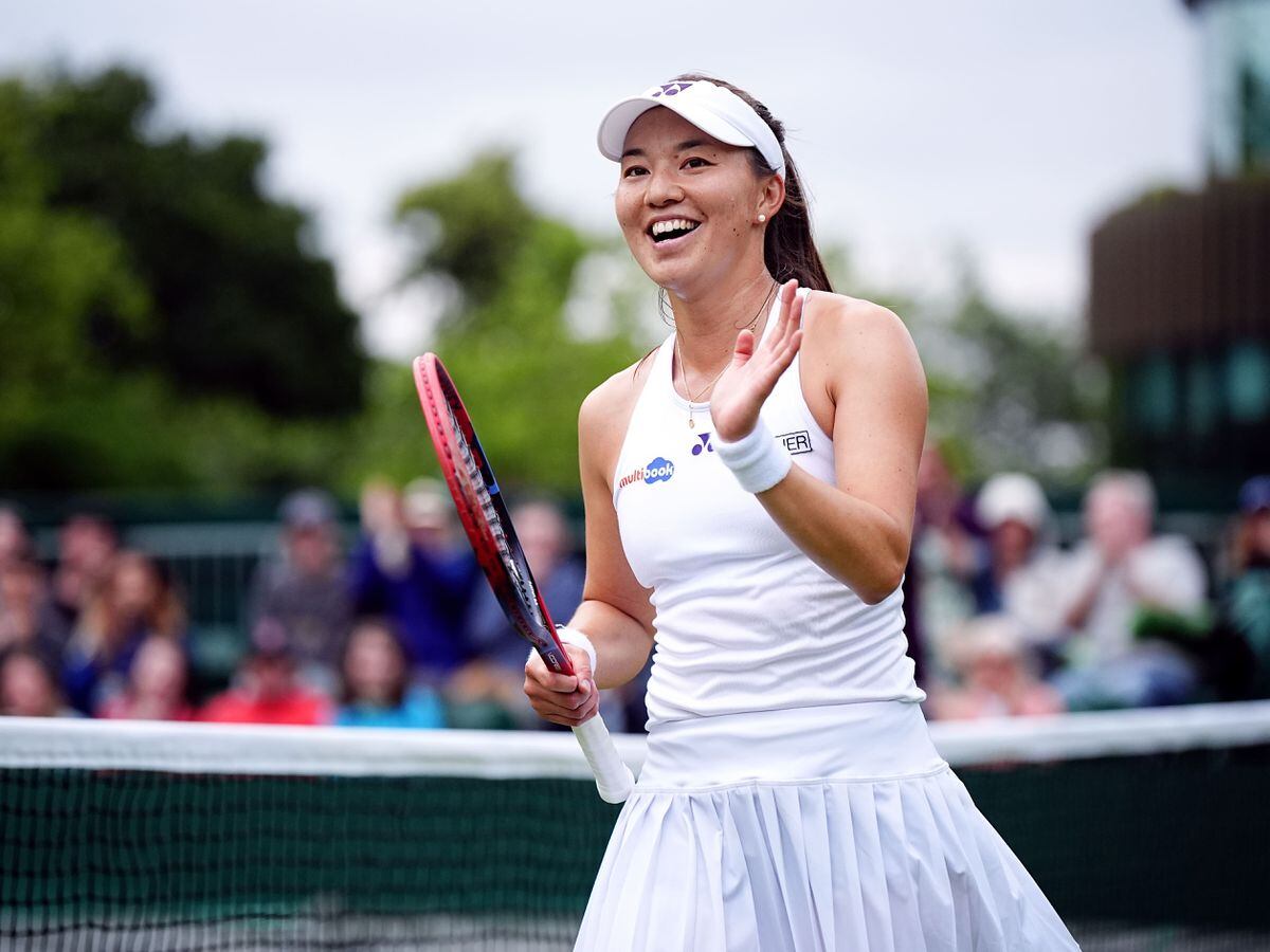 Lily Miyazaki races past Tamara Korpatsch to earn first Wimbledon win