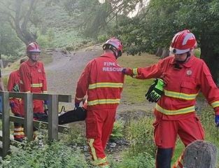 Nine-year-old boy injured and taken to hospital after taking tumble at beauty spot