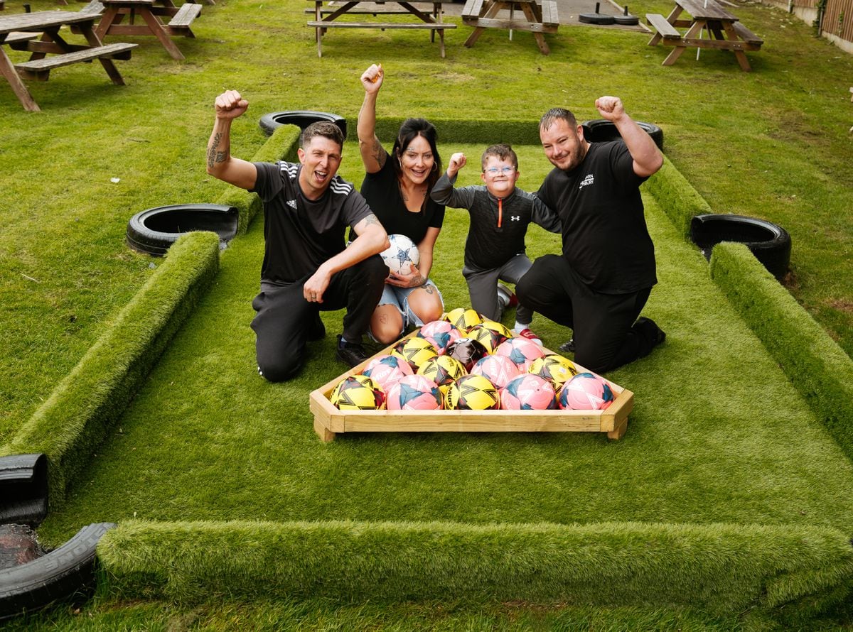 We went to try Shrewsbury pub’s new outdoor ‘pool football’ craze – it’s harder than it looks