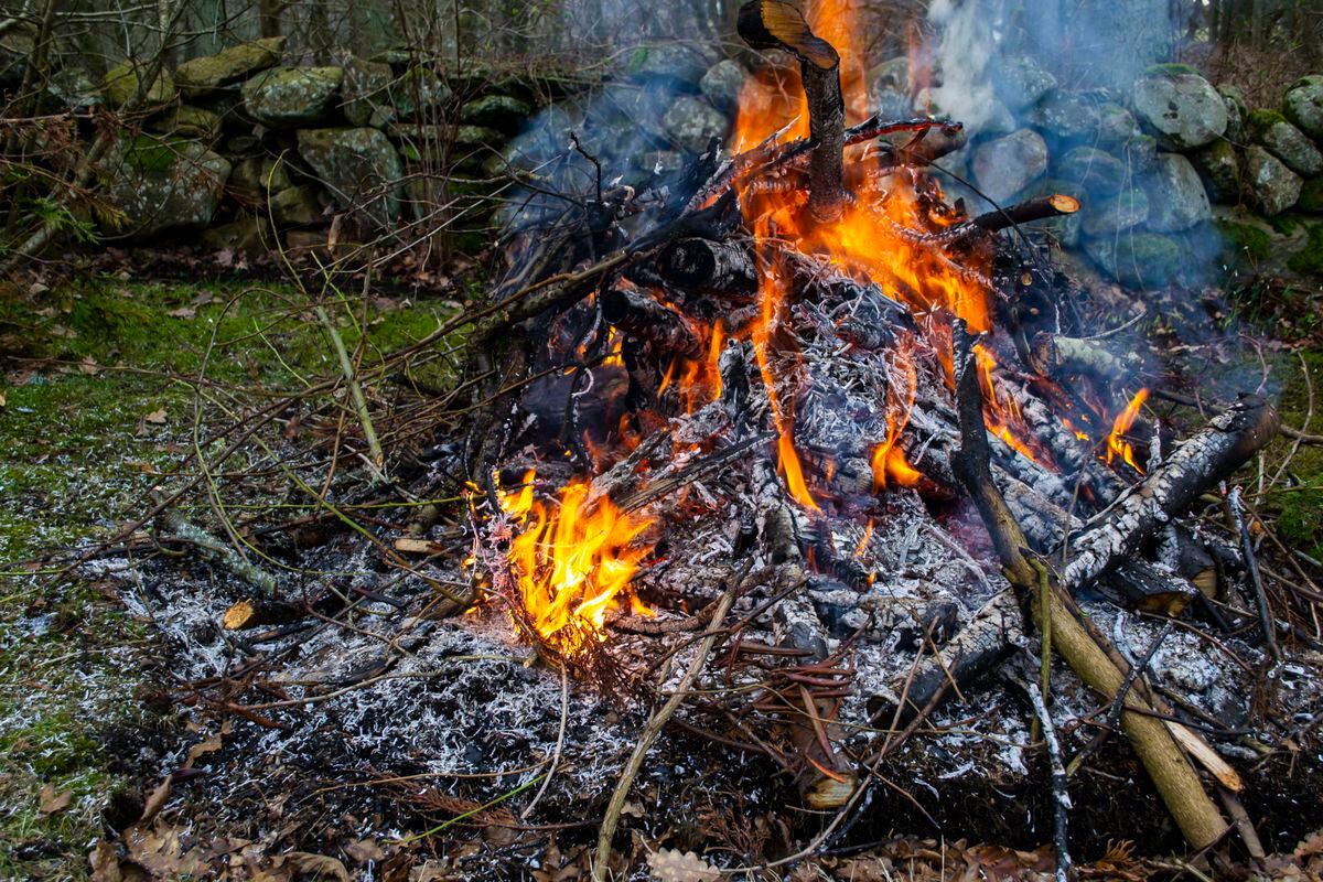 football bonfire