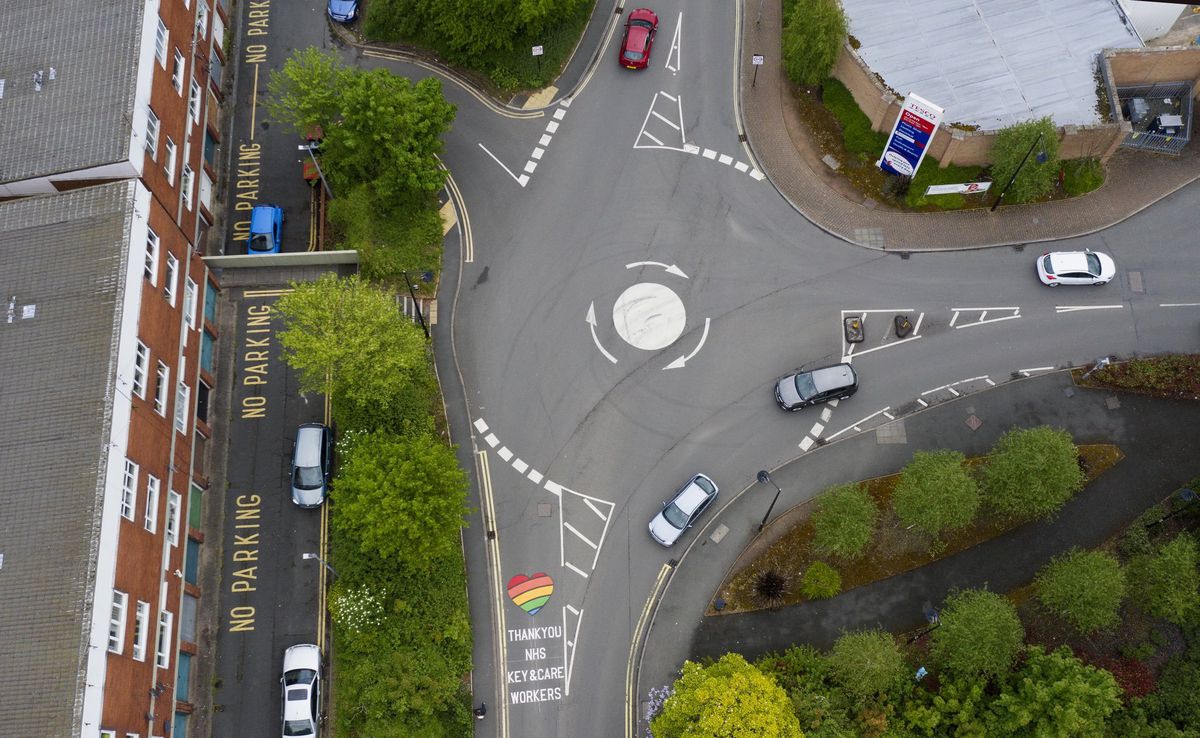 Watch: Telford & Wrekin's 'thank you' road markings for the NHS and key ...