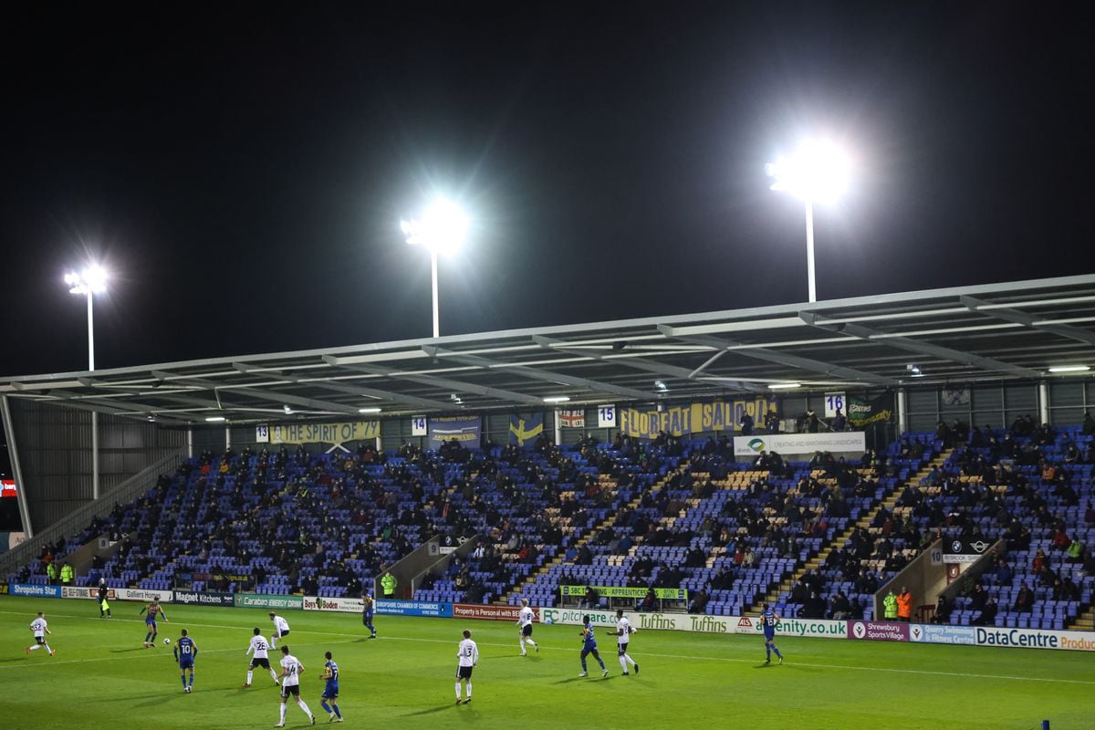 Fans flock back to Shrewsbury Town as club welcomes social distanced ...