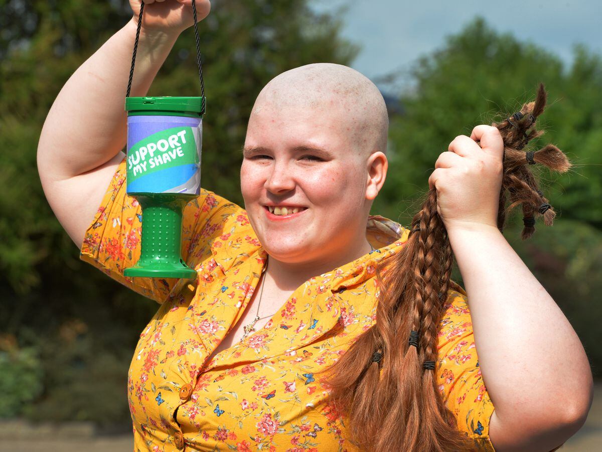 miriam-raises-money-for-macmillan-as-she-braves-the-shave-shropshire-star