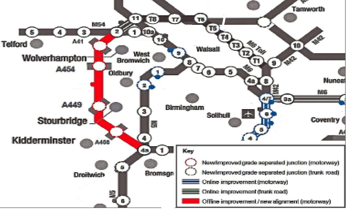 New Motorway Planned To Link M54 With M5 Shropshire Star   VDNCJOLHVZEVHEDENLMZ32FDDY 