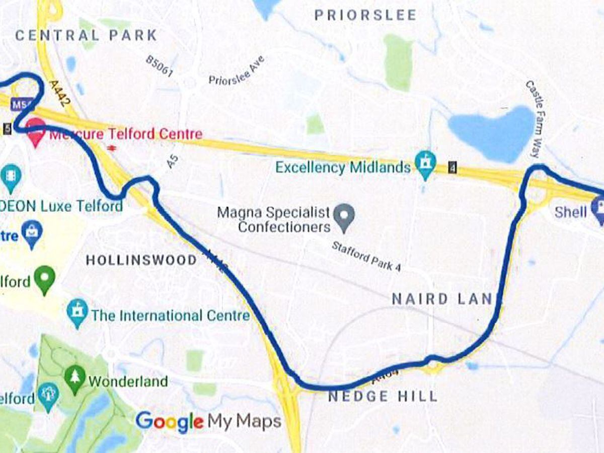 M54 closure Start time and 15 mile diversion route as major