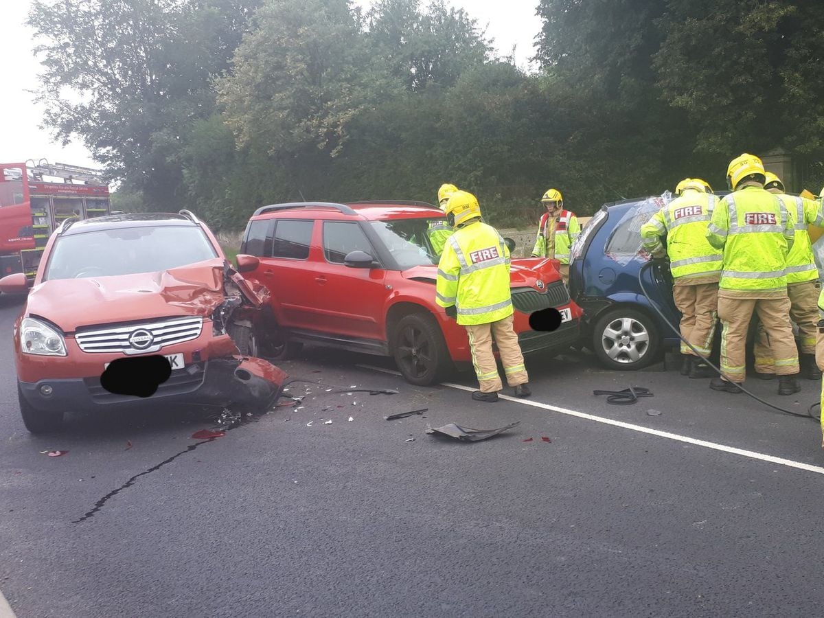 One person cut free after three vehicle crash on A49 Shropshire Star