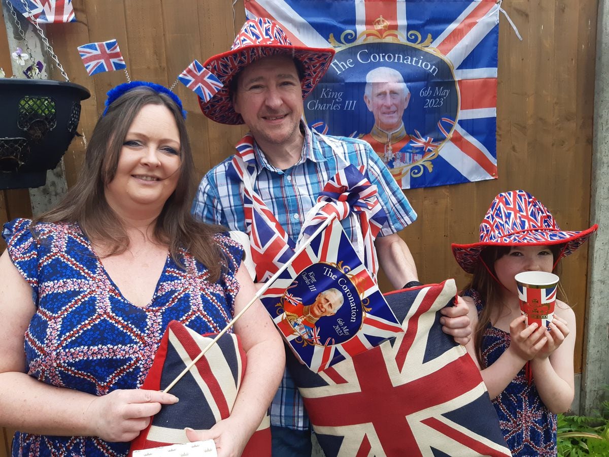 Residents brave the Shropshire rain to party for the King's coronation
