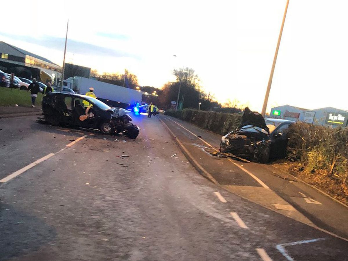 Five Taken To Hospital After Two Car Crash In Telford Shropshire Star