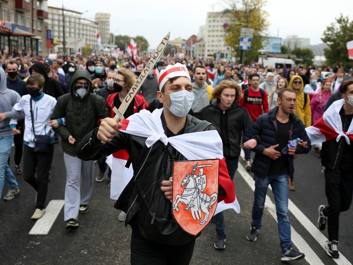 100,000 march in Belarus capital on 50th day of protests Shropshire Star