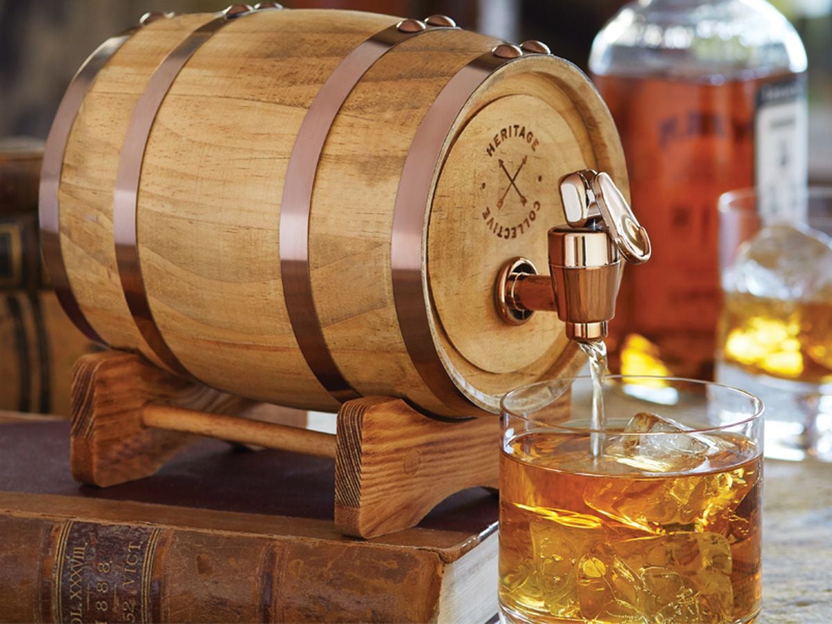 Sharper Image Mini Whisky Barrel