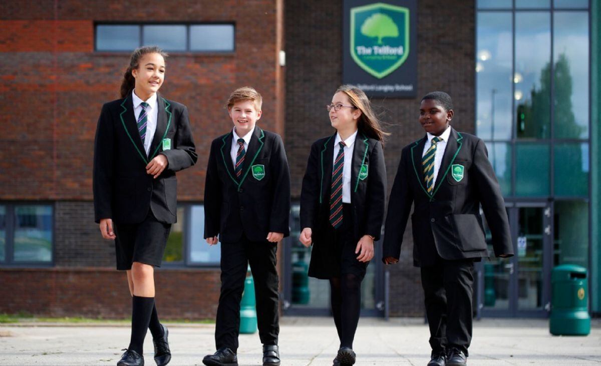 Row over uniform erupts at Telford school gates as 'at least 50 pupils ...