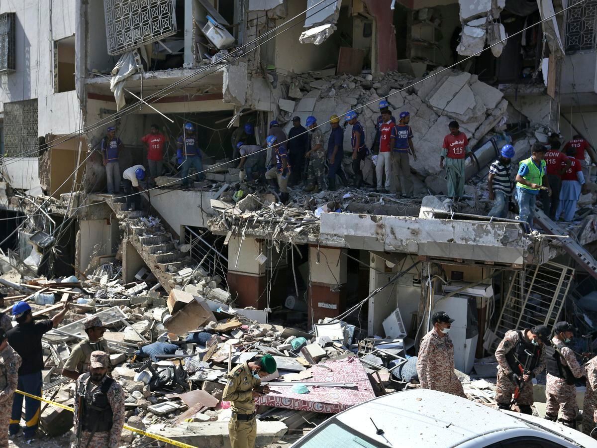 Three killed, 15 injured in blast at multistorey building in Pakistan ...