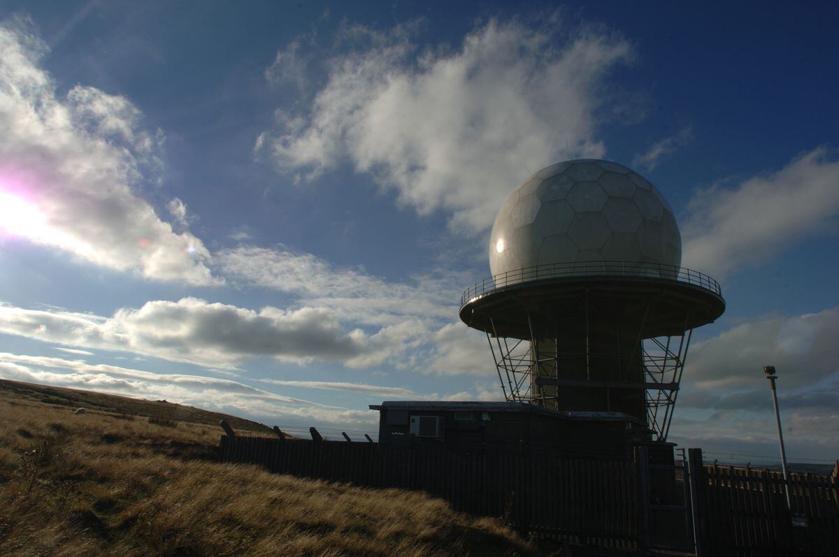 80 years of Shropshire's 'golf ball' landmarks on Titterstone Clee Hill ...