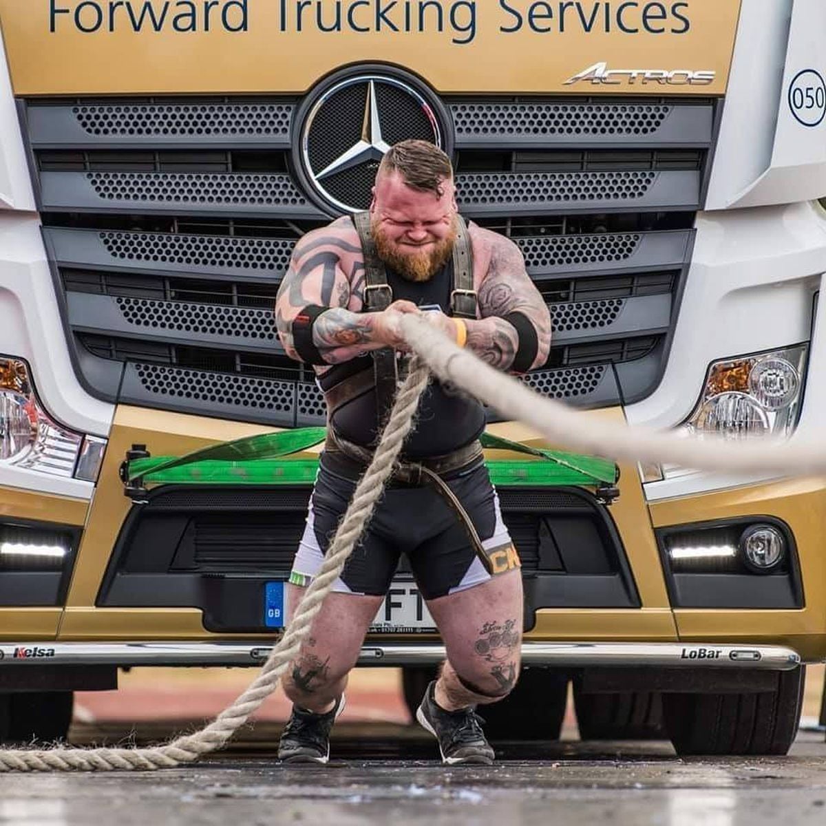 Carry that weight: England's strongest man on pulling trucks, flipping ...