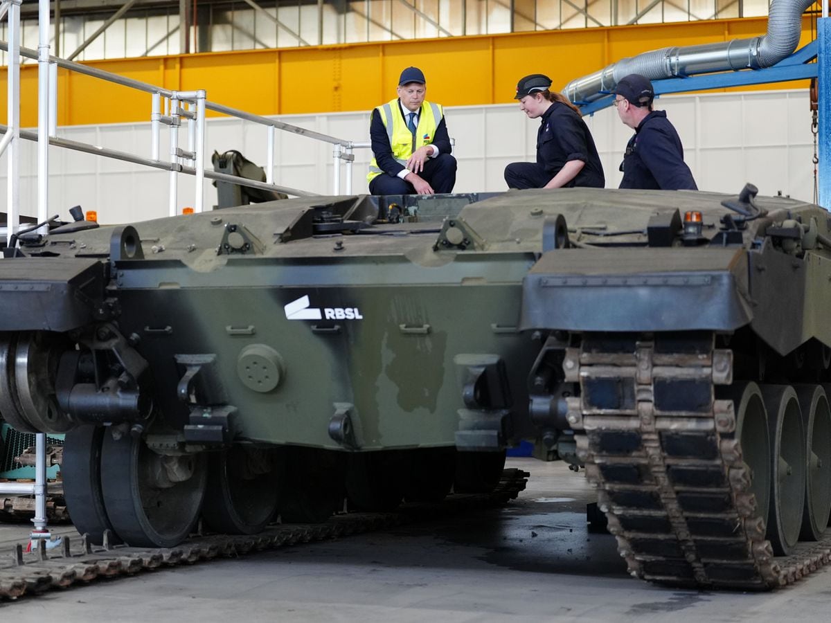 UK’s newest battle tanks ‘imperative’ in more dangerous world, Grant Shapps says