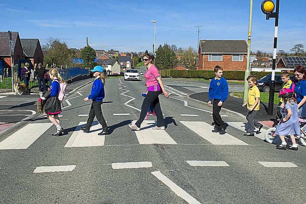 New zebra crossing finally installed in Shropshire village after two