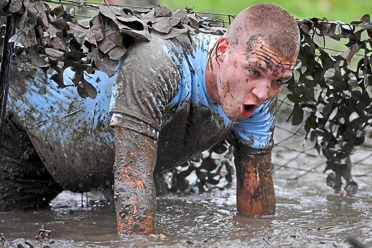 Muddy good fun as runners get filthy at Shropshire Mud Run with video