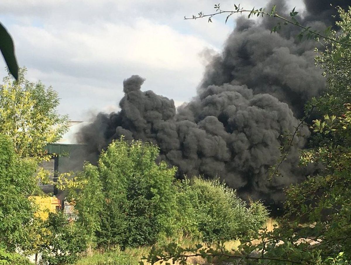 Trains cancelled as smoke billows from Shifnal haulage blaze ...