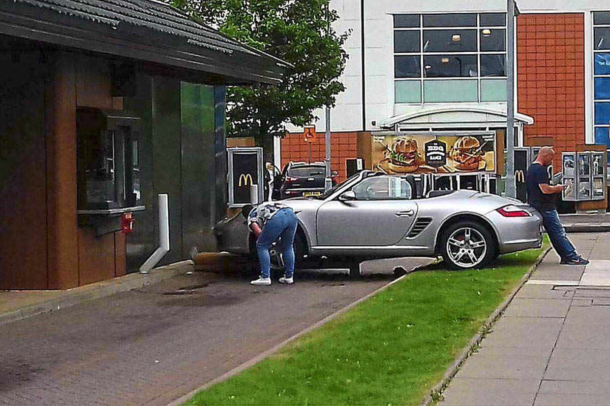 McDonald's Drive-thru Closed After Porsche Runs Into Spot Of Bother In ...