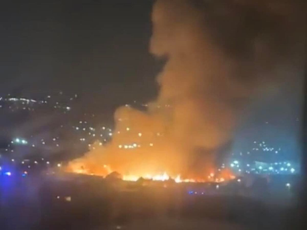 West Midlands Fire Crews Tackle Huge City Blaze With Smoke Seen