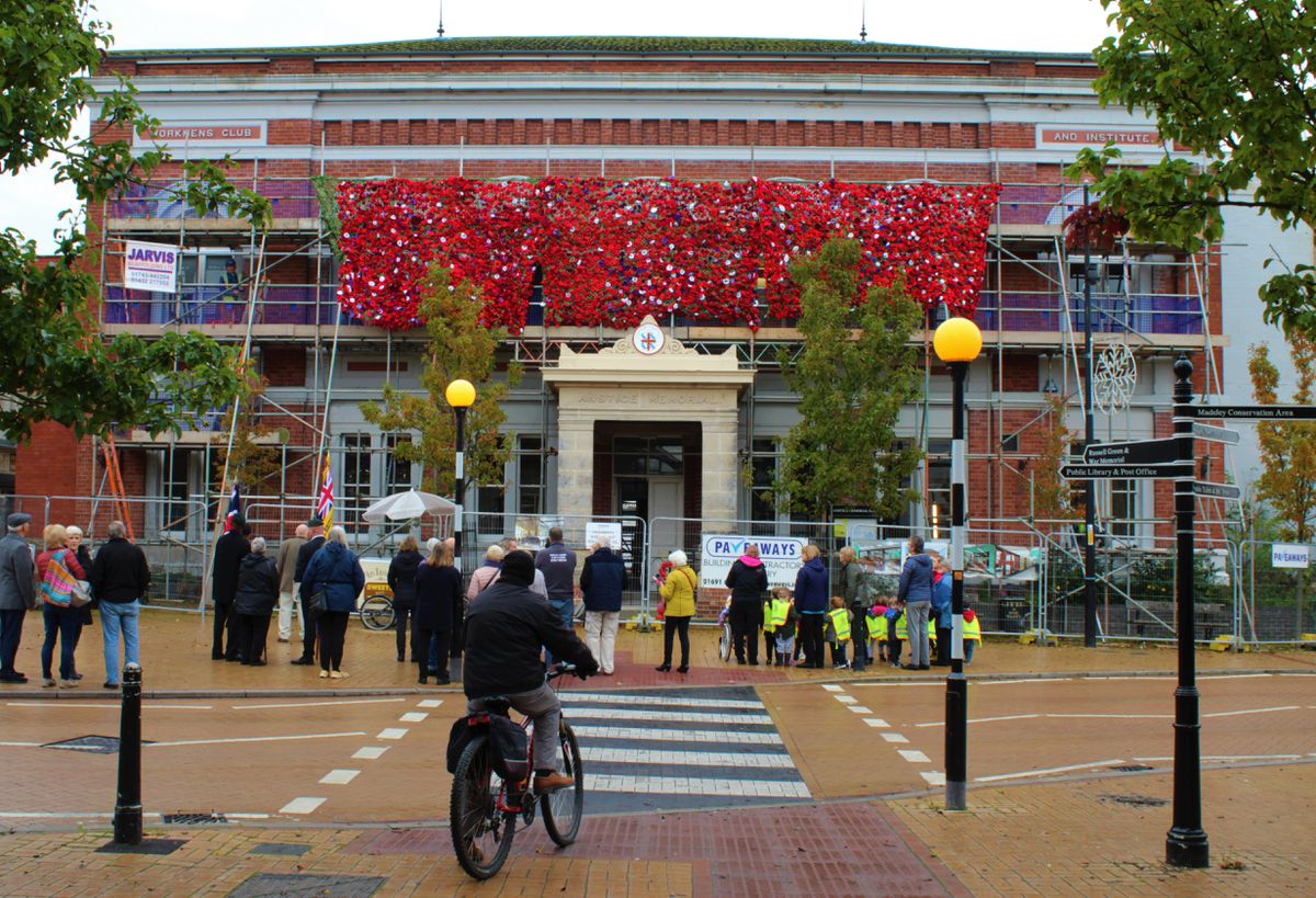 Thousands Of Poppies Draped Over Telford's Landmark Anstice Building ...