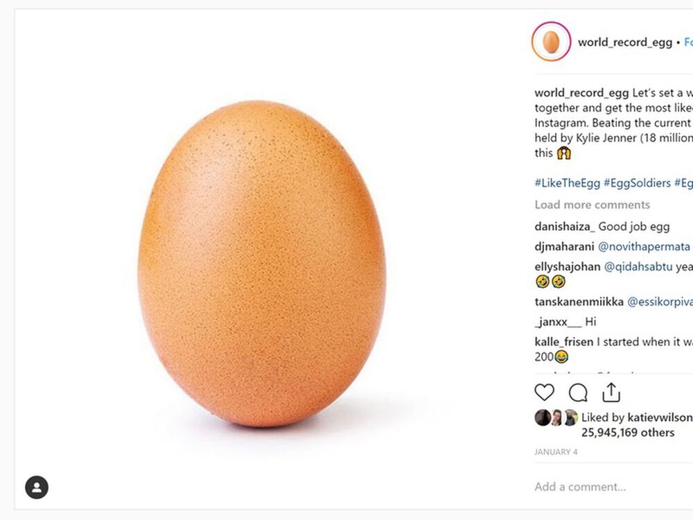 Egg Photo Becomes Most Liked Instagram Post Ever Shropshire Star