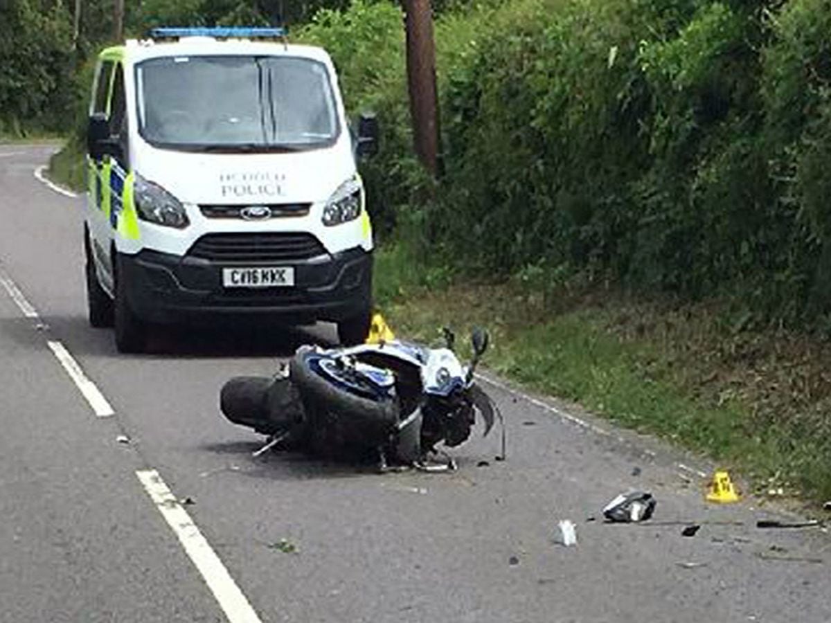 Motorbike rider seriously injured in crash after making off from police
