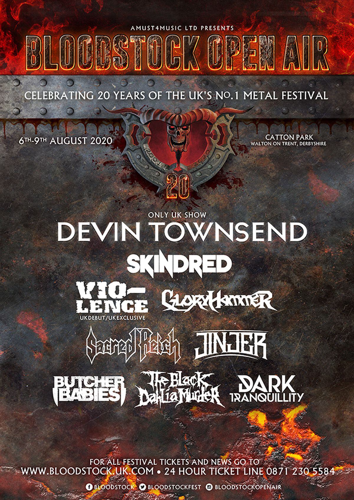 Bloodstock Festival 2020: First headline act revealed for Catton Park ...