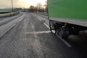 One casualty taken to hospital after lorry crash closes A49 near