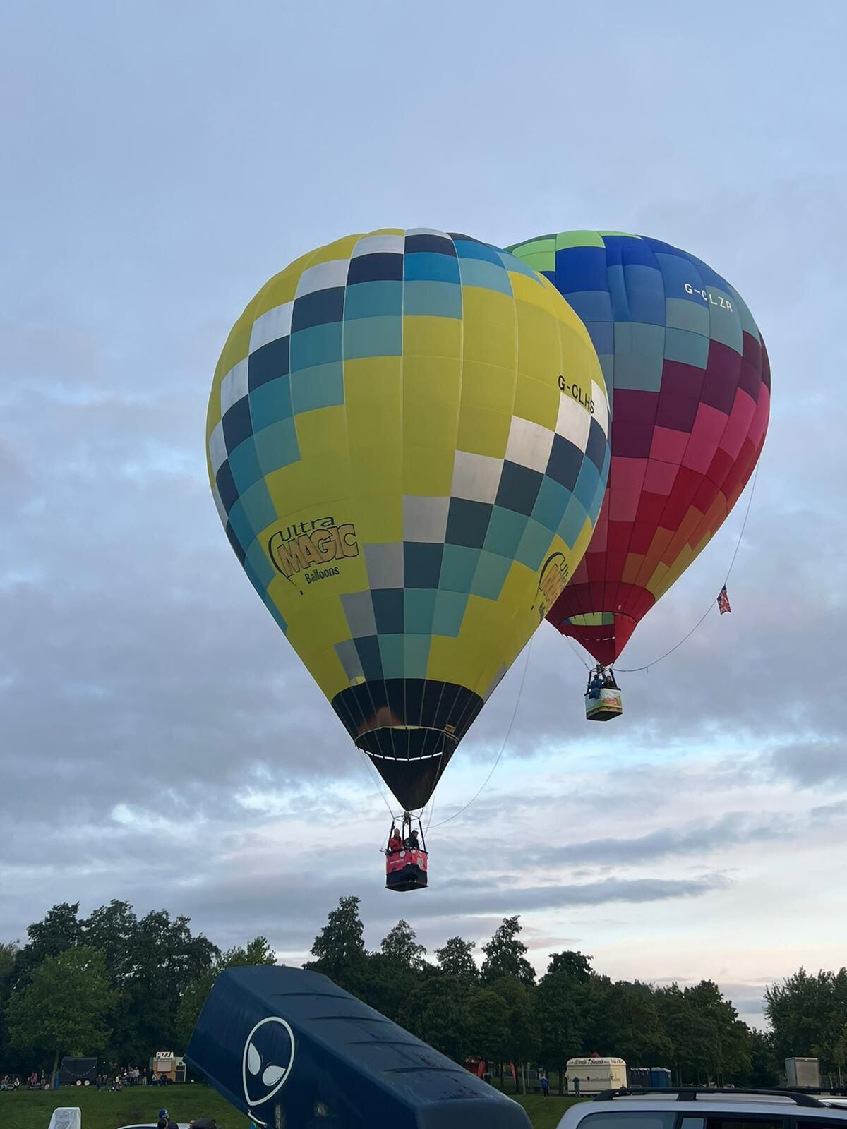 Early start for balloons as Red Devils and Lancaster fly by at Telford