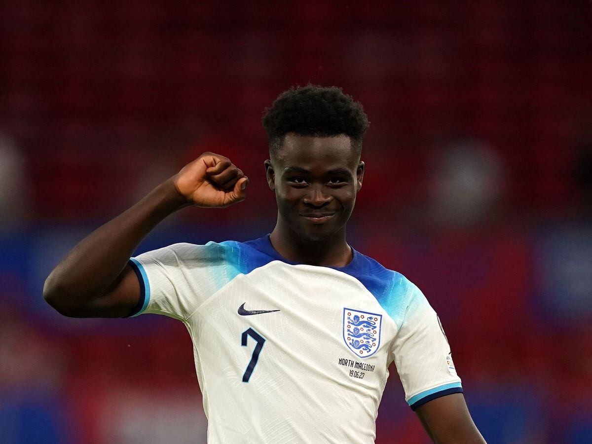 A closer look at England’s recent hat-tricks as Bukayo Saka celebrates ...