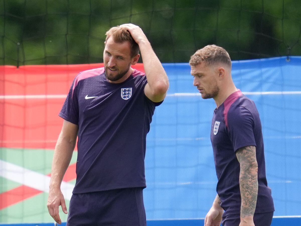 Full England squad trains ahead of Euro 2024 final against Spain