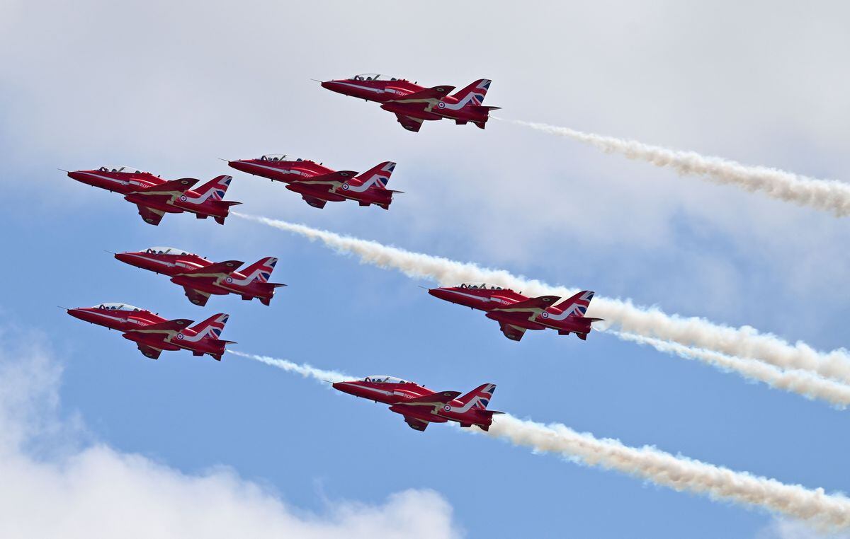 When to catch Red Arrows flying over the region today, plus Battle of ...