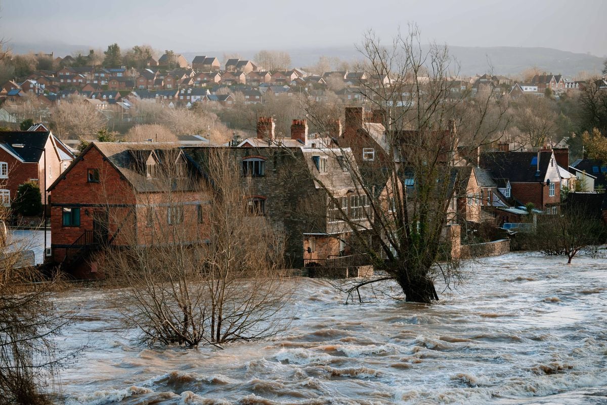 Shropshire flooding Cleanup operation in Ludlow could take until