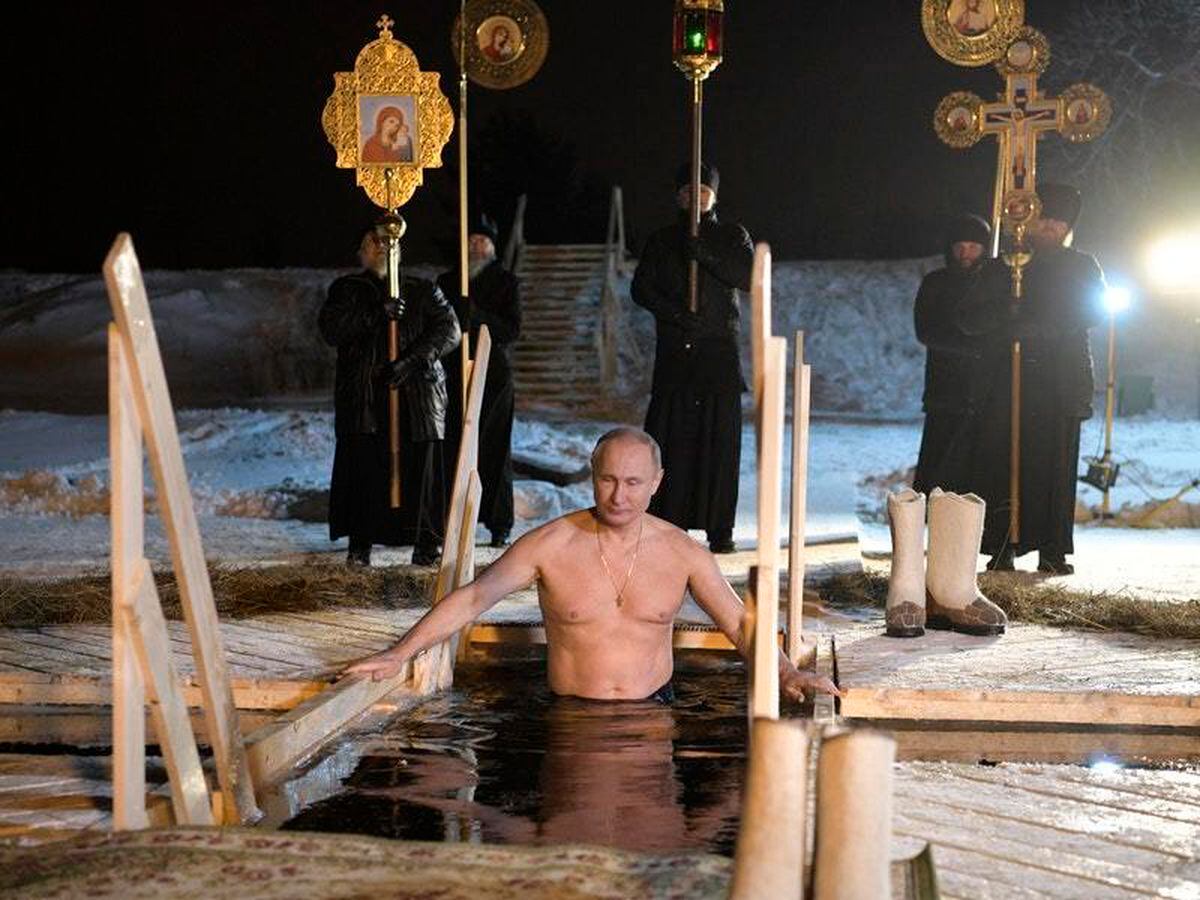 Putin Celebrates Epiphany With Dip In Icy Russian Lake Shropshire Star