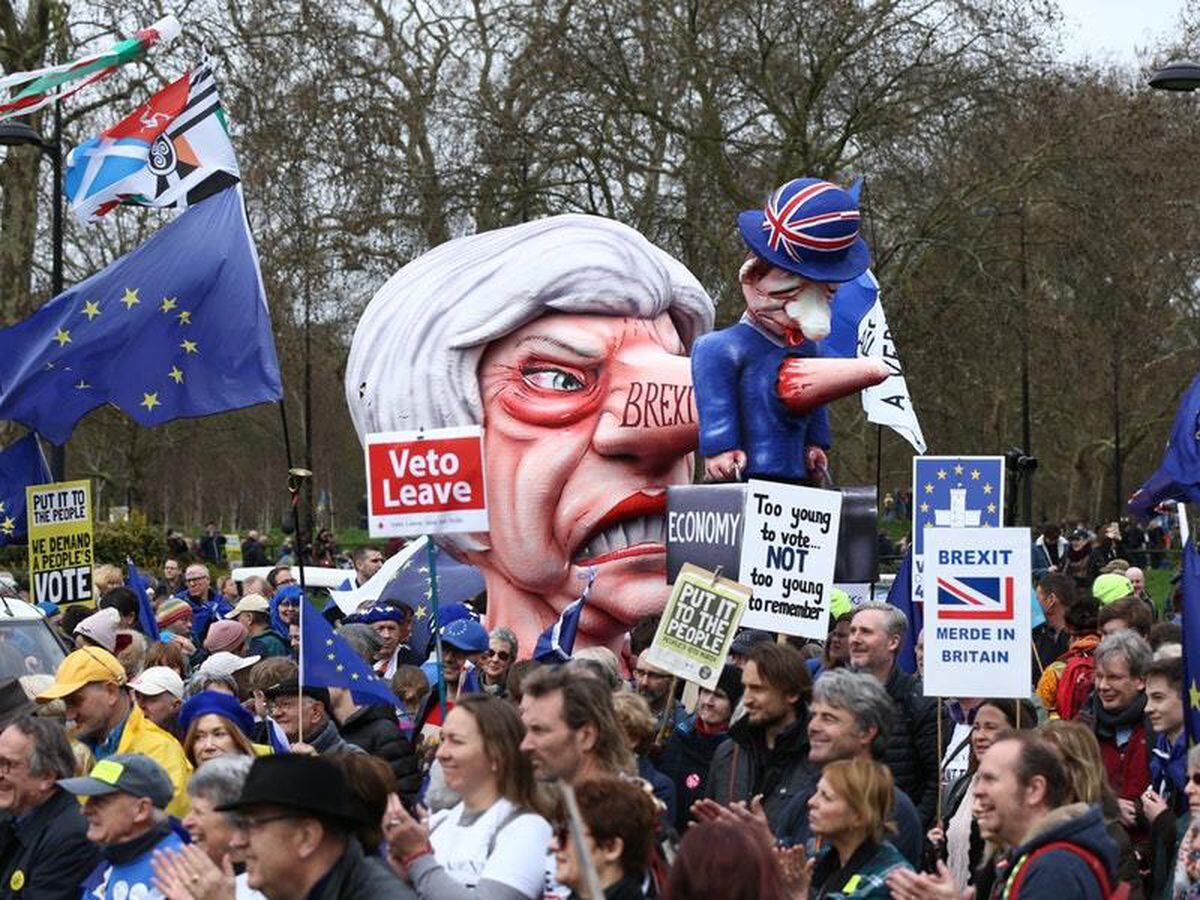 Protesters March Through London Demanding New Brexit Referendum Shropshire Star 