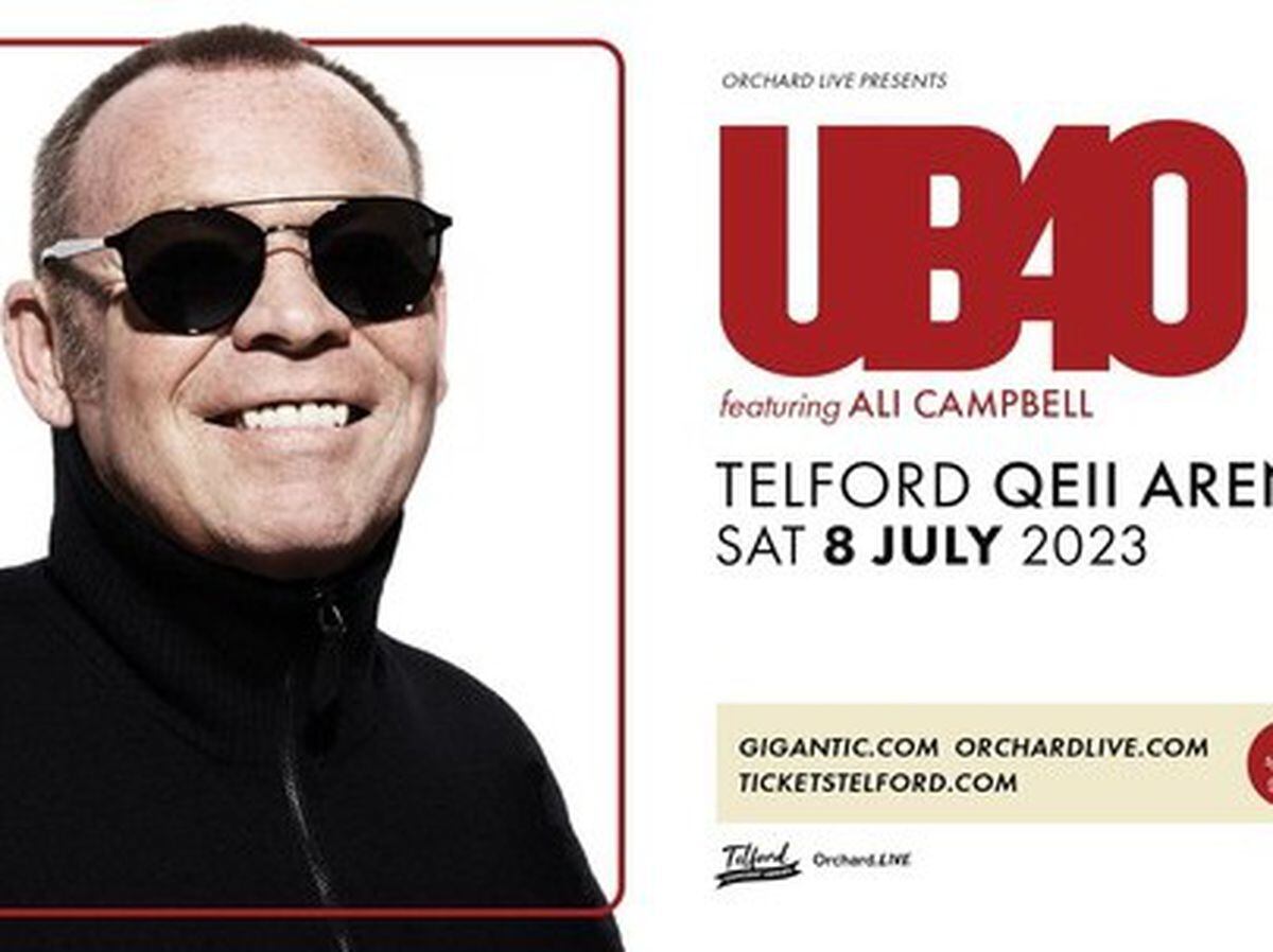 UB40 Featuring Ali Campbell To Headline Telford Concert Series ...